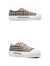 Vintage Check Cotton Sneakers Archive Beige - BURBERRY - BALAAN 5