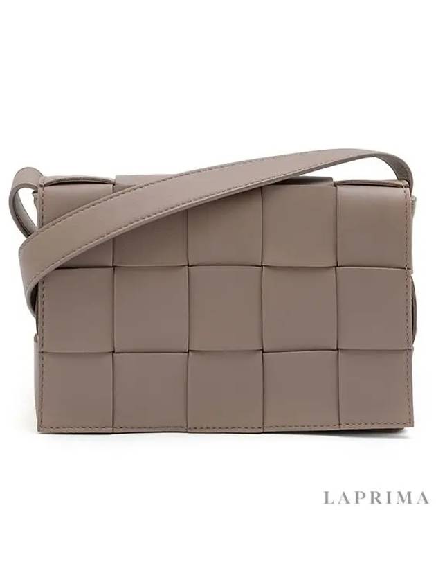 Intrecciato Cassette Cross Bag Dove Gray - BOTTEGA VENETA - 5