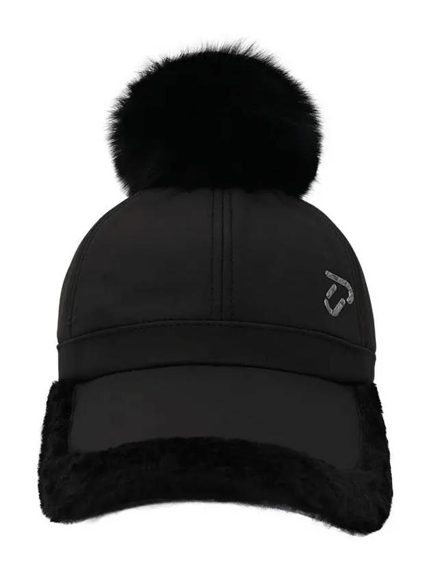 Women s Brim Fur Padded Inner Ear Cap IPL4WCP171 BK - IJP DESIGN - BALAAN 2