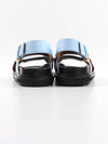 Women's Fussbett Cross Strap Sandals Light Blue Purple - MARNI - BALAAN.