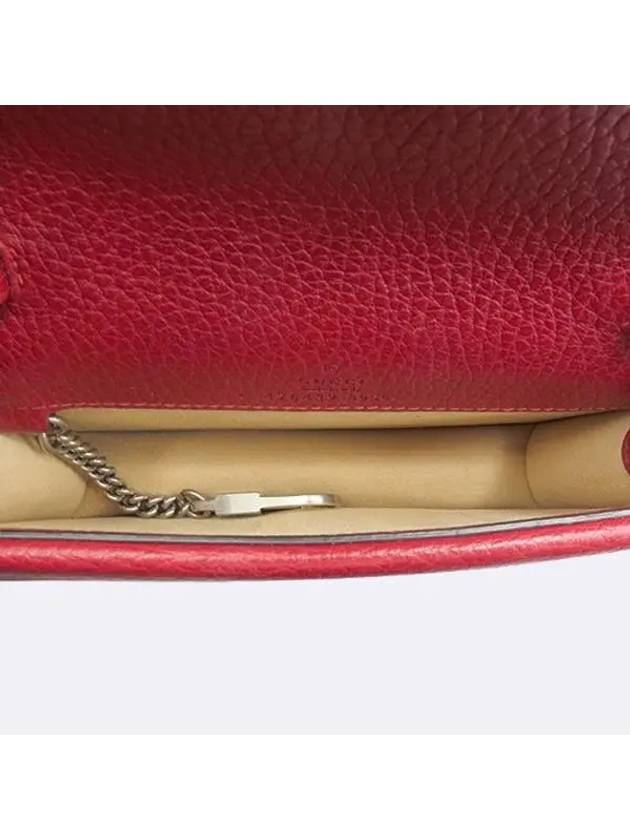 476432 Red leather Dionysus super mini chain cross bag - GUCCI - BALAAN 6