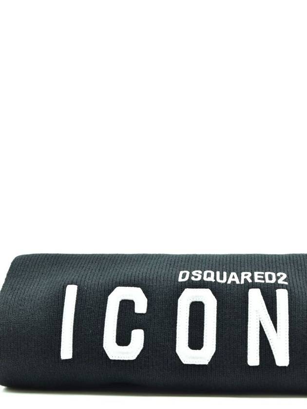 icon logo wool muffler black - DSQUARED2 - BALAAN 2