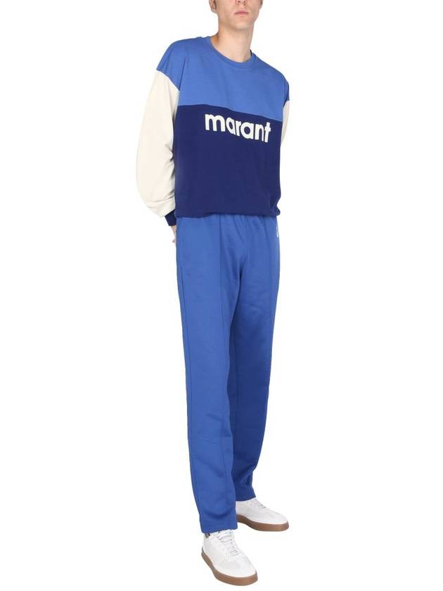 Logo Track Pants Blue - ISABEL MARANT - BALAAN 3