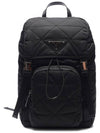 Triangle Logo Re-Nylon Quilted Backpack Black - PRADA - BALAAN 2