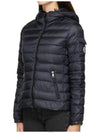 Women's BLES Hooded Lightweight Padded Night Blue - MONCLER - BALAAN.