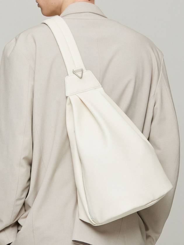 Taho WR Leather Sling Bag Ivory - NATIONAL PUBLICITY - BALAAN 1