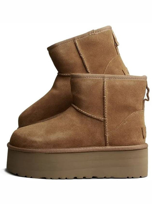 Classic Mini Platform Suede Winter Boots Chestnut - UGG - BALAAN 2