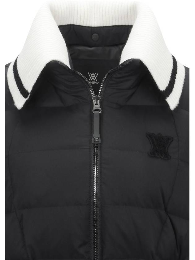 Official W HIGH NECK LONG DOWN VT BK - ANEWGOLF - BALAAN 5