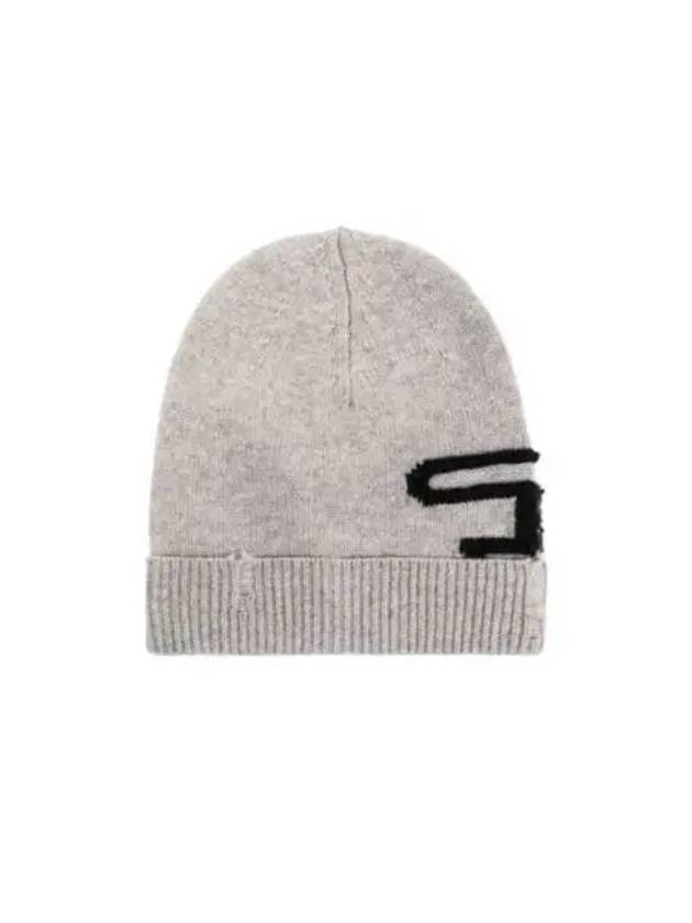 K-Peel Logo Intarsia Beanie Grey - DIESEL - BALAAN 2