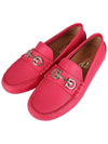 Gancini Driving Shoes Pink - SALVATORE FERRAGAMO - BALAAN 3