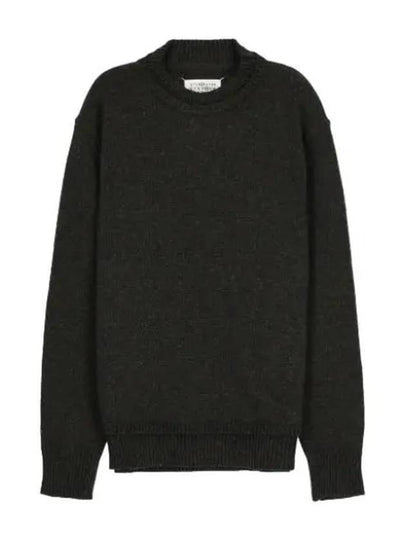 Back Stitch Elbow Patch Knit Top Charcoal - MAISON MARGIELA - BALAAN 2