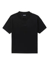 Jacquemus Le T Shirt Gross Grain Crop Short Sleeve Tee Black Women s - JACQUEMUS - BALAAN 5