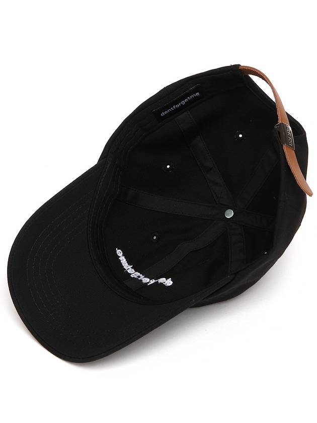 Cotton Ball Cap Black - DONTFORGETME - BALAAN 4