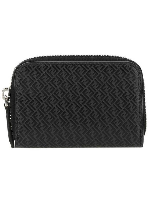 Micro FF Logo Zipper Bicycle Wallet - FENDI - BALAAN.