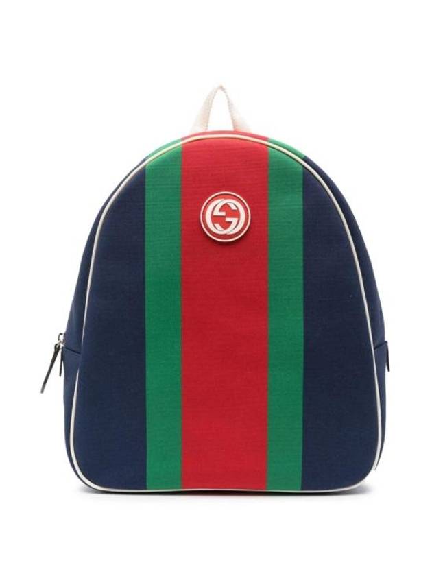 Kids Stripe Logo Backpack - GUCCI - BALAAN 1