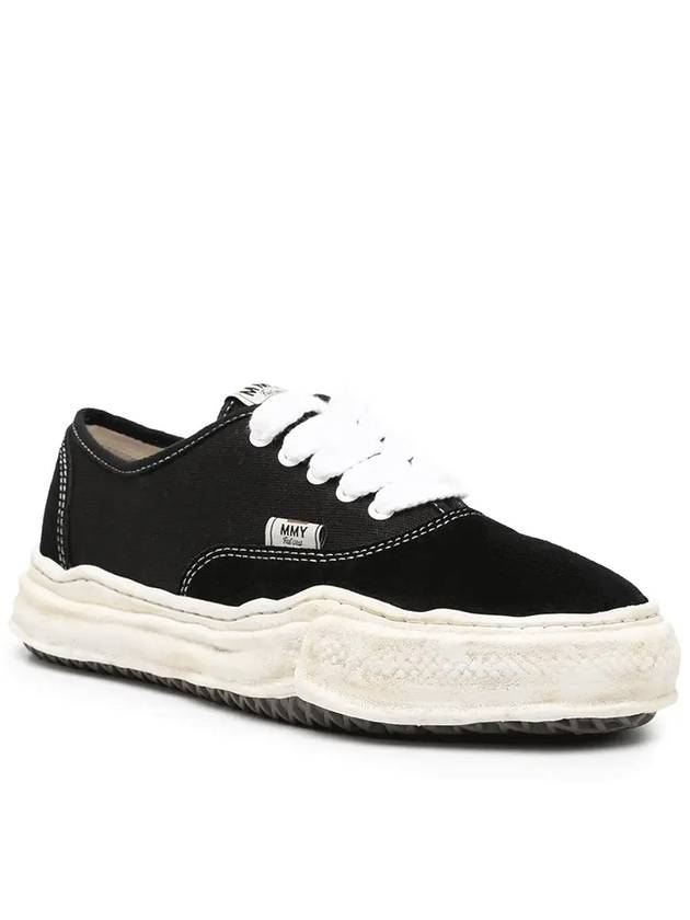 Blakey OG Sole Canvas Suede Low Top Sneakers Black - MIHARA YASUHIRO - BALAAN 4