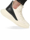 Geth Runner Low Top Sneakers Milk Black - RICK OWENS - BALAAN 2