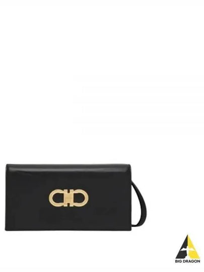 Double Gancini Mini Bag Black - SALVATORE FERRAGAMO - BALAAN 2