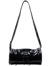 2WAY BELTED STRAP BARREL BAG SMALL_GLOSSY BLACK - DON’T ASK MY PLAN - BALAAN 4