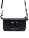 Loco Mini Leather Shoulder Bag Black - VALENTINO - BALAAN 2