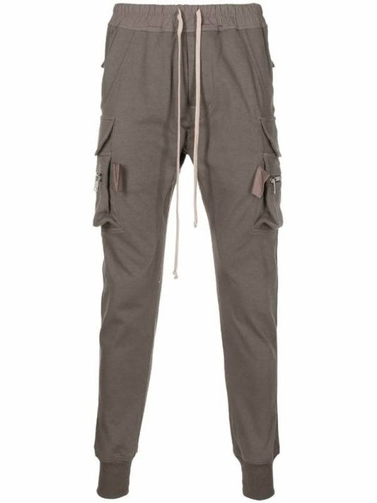 Mastodon Cargo Cotton Track Pants Dust Grey - RICK OWENS - BALAAN 2