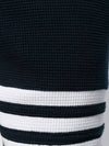 Men's Diagonal Stripe Waffle Track Pants Navy - THOM BROWNE - BALAAN 3