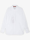 Women's Garena Bianco Otico Long Sleeve Shirt White - MAX MARA - BALAAN 3