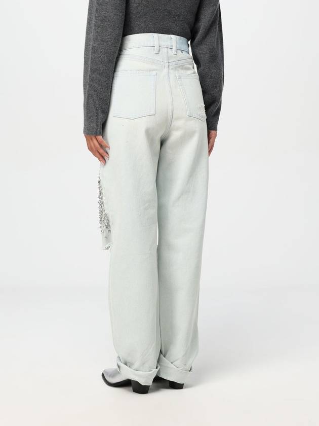 Women's Crystal Bleached Straight Jeans Blue - GOLDEN GOOSE - BALAAN 3