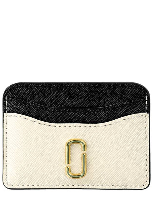 Snapshot Card Wallet Ivory Black - MARC JACOBS - BALAAN 2