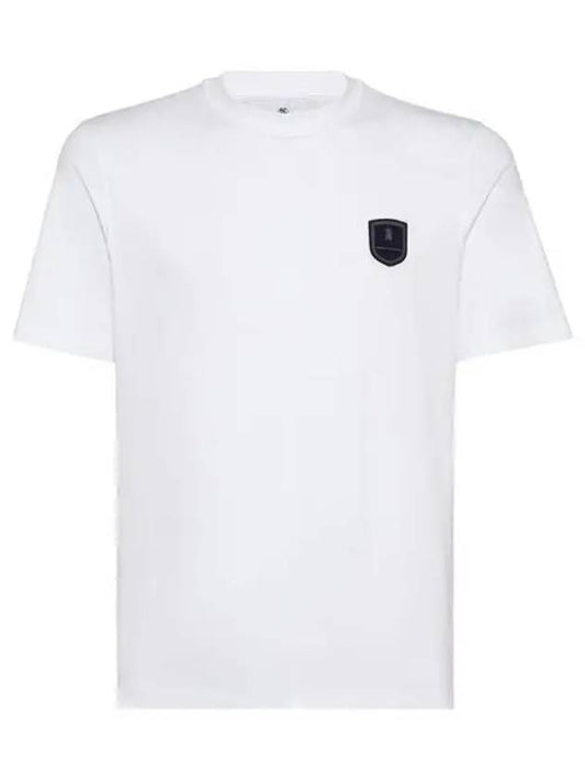 Logo Patch Short Sleeve T-Shirt White - BRUNELLO CUCINELLI - BALAAN 2