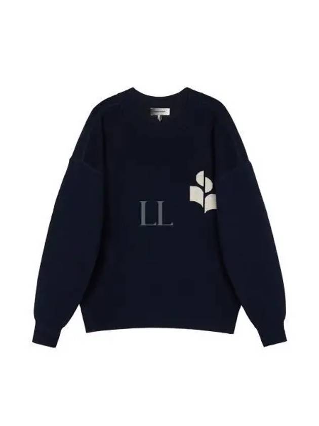 Evans Logo Crew Neck Knit Top Naver - ISABEL MARANT - BALAAN 2