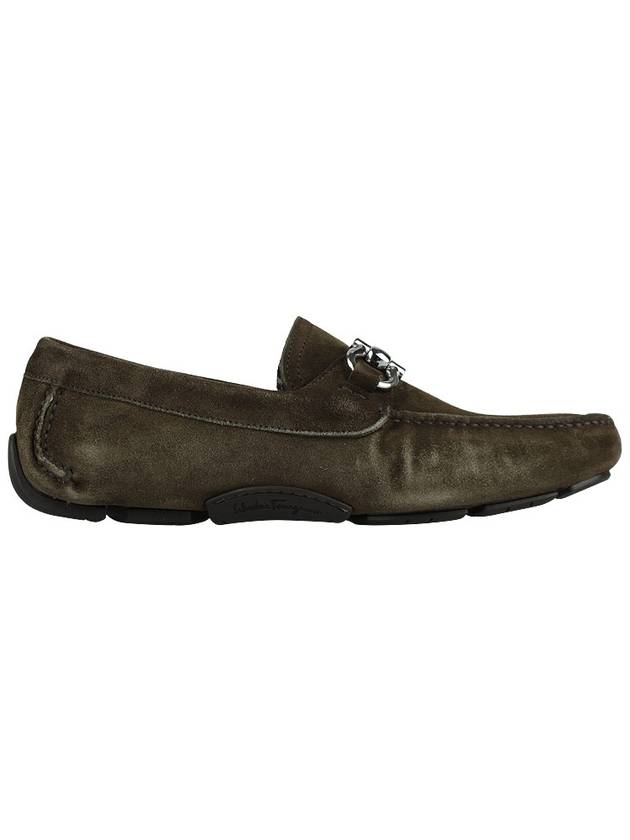 Gancini Ornament Driving Shoes Moss - SALVATORE FERRAGAMO - BALAAN 5