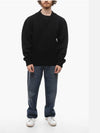 V-Neck Wool Knitted Sweater Black - PRADA - BALAAN 5