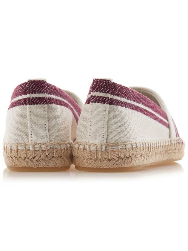 Logo Cotton Espadrille Dark Red - TORY BURCH - BALAAN 5