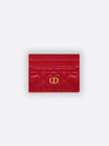 Caro Heart Motif Cannage Five Slot Card Wallet Red - DIOR - BALAAN 2