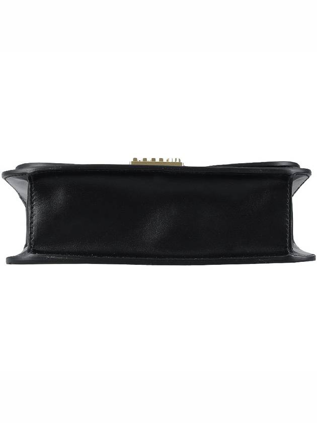 Logo Metal Buckle Shoulder Bag Black - MIU MIU - BALAAN 7