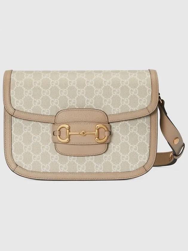 Horsebit 1955 Canvas Small Shoulder Bag White Beige - GUCCI - BALAAN 2