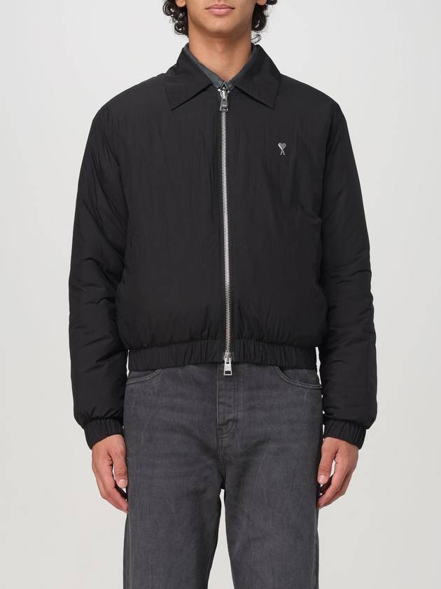 De Coeur Zip-Up Jacket Black - AMI - BALAAN 2