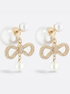 Dior Tribales Earrings Champagne Finish Metal White - DIOR - BALAAN 1