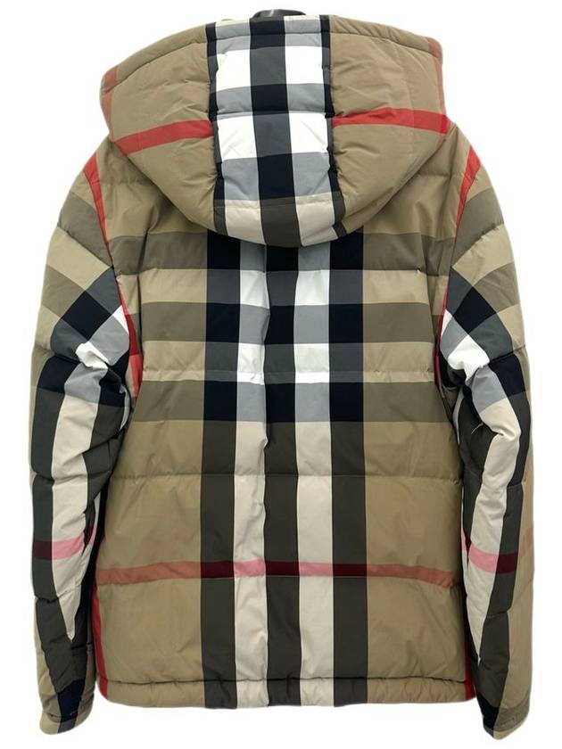 Check Reversible Hooded Padding Beige - BURBERRY - BALAAN 3