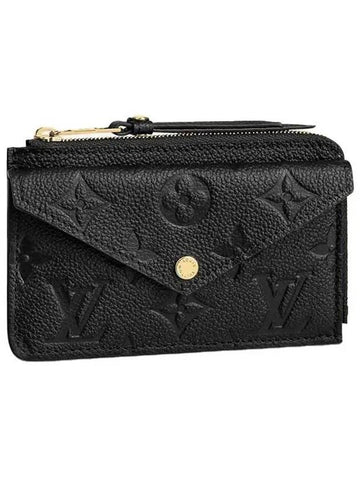 Recto Verso Monogram Empreinte Card Wallet Noir - LOUIS VUITTON - BALAAN 1