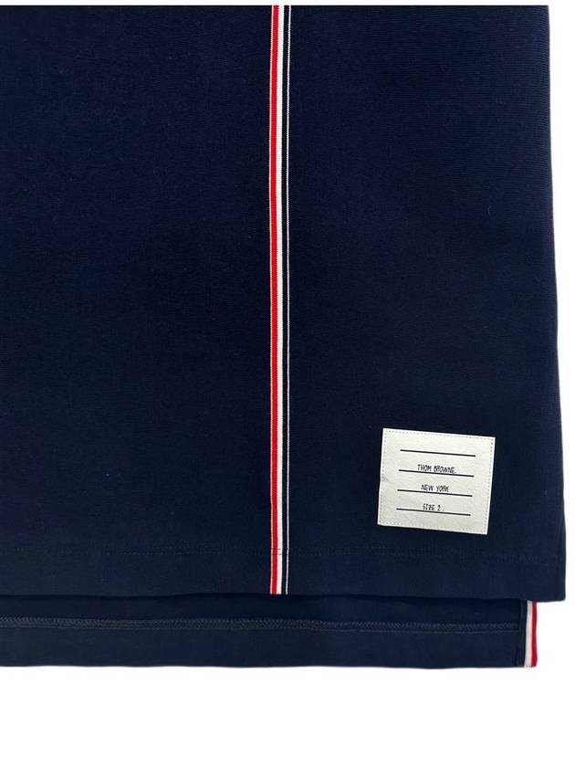 RWB Stripe Polo Shirt Navy - THOM BROWNE - BALAAN 5