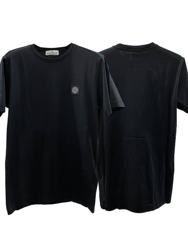 Kids 30/1 Cotton Jersey Short Sleeve T-Shirt Black - STONE ISLAND - BALAAN 2