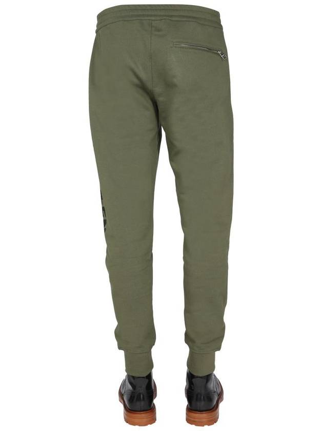 Side Black Graffiti Logo Jogger Pants Green - ALEXANDER MCQUEEN - BALAAN 5