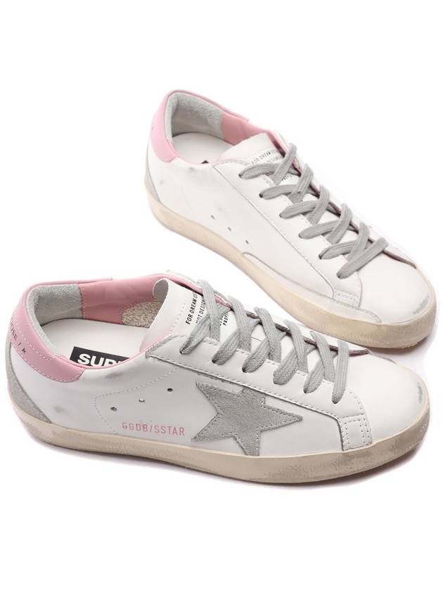 Superstar White Pink Heel Tab Sneakers - GOLDEN GOOSE - BALAAN 6