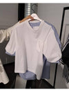 24 ss cotton poplin x cotton jersey t-shirt 2407311185 B0031065351 - SACAI - BALAAN 1