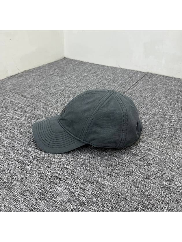 Embroidered Logo Base Fabric Ball Cap Grey - MIU MIU - BALAAN 3