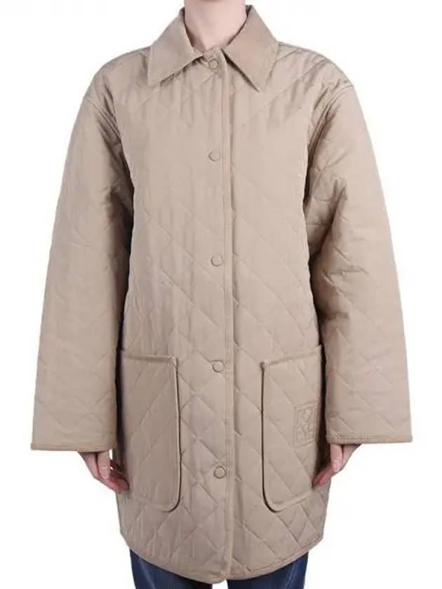 Women s Quilted Jacket Beige 241 WRO1022 FB0169 091 1120928 - TOTEME - BALAAN 1