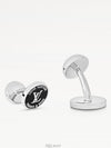 LV Award Cufflinks Black Silver - LOUIS VUITTON - BALAAN 4