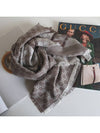 GG Jacquard Square Muffler Grey - GUCCI - BALAAN 9